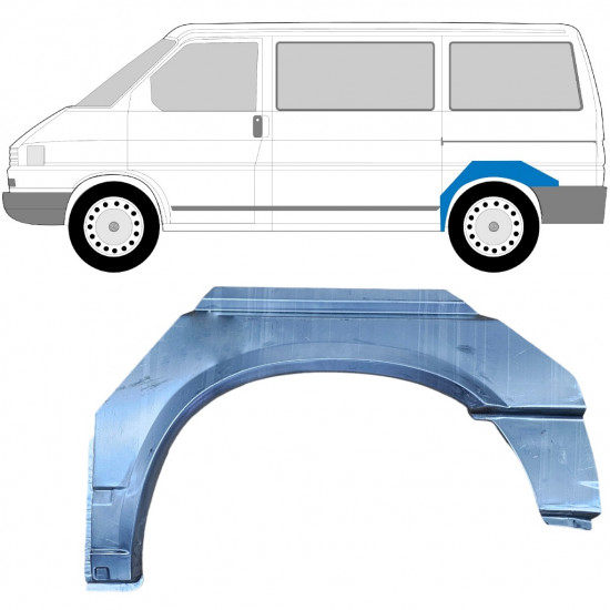 Bok delni za VW Transporter T4 1990-2003 / SWB / Leva 5351