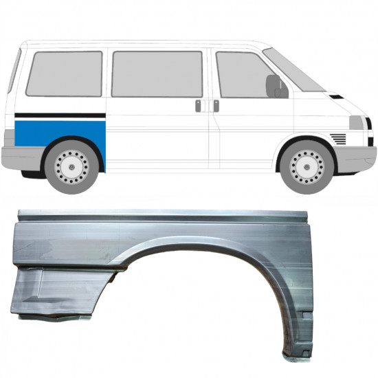 Bok delni za VW Transporter T4 1990-2003 / SWB / Desna 5374