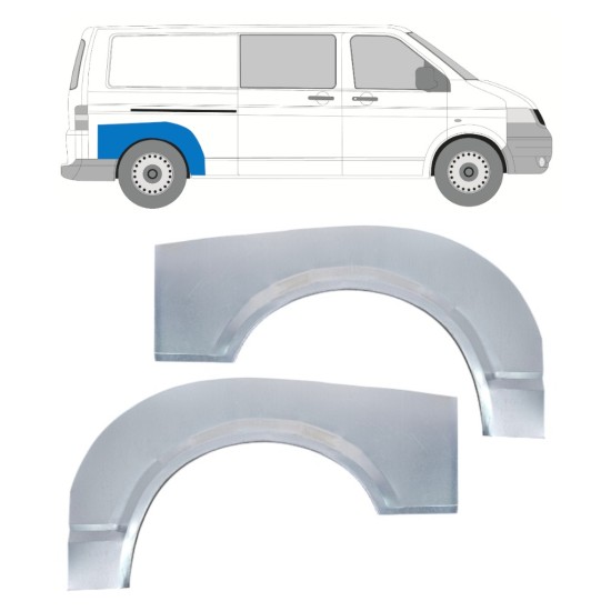 Bok delni za Volkswagen Transporter T5 2003-2015 / Levo+Desno / Komplet 16372