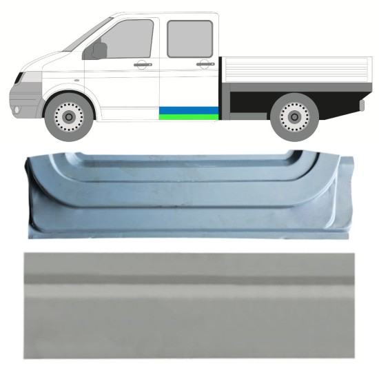 Notranji in zunanji popravni panel zadnjih vrat za Volkswagen Transporter T5 2003-2015 / Leva / Komplet 16877