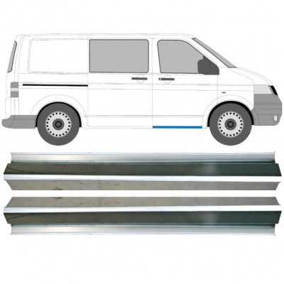 Popravni panel praga sprednjih vrat za VW Transporter T5 2003-2015 / Levo = Desno (simetrično) / Komplet 9695