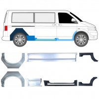 Reparaturni del praga in zadnjega blatnika za Volkswagen Transporter T5 2003- / LWB / Komplet 11536