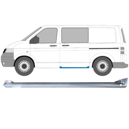 Popravni panel praga drsnih vrat za Volkswagen Transporter T5 2003-2015 / Leva 16976