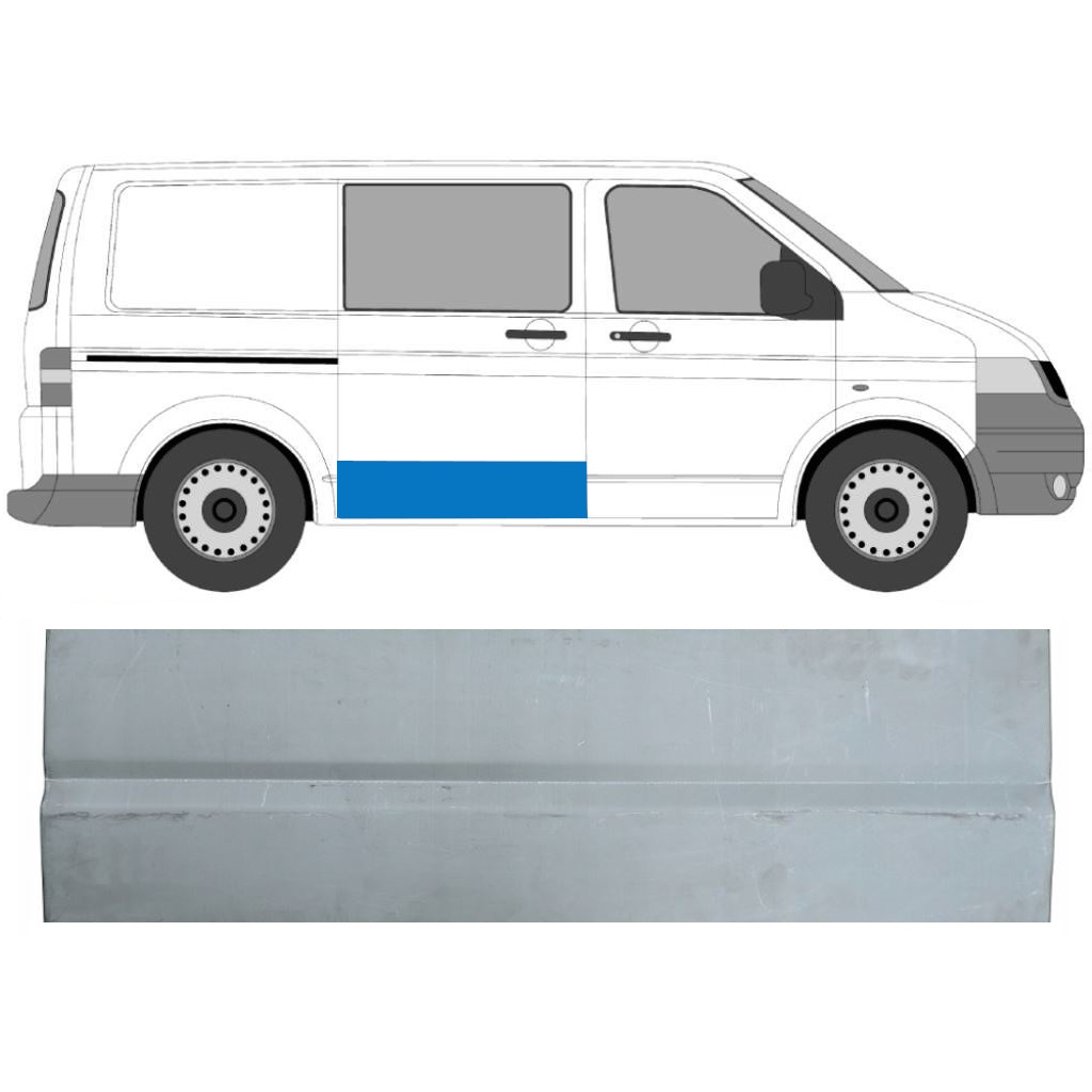Zunanji Popravni Panel Drsnih Vrat Za Vw Transporter T5 2003-2015 / Desna 7144