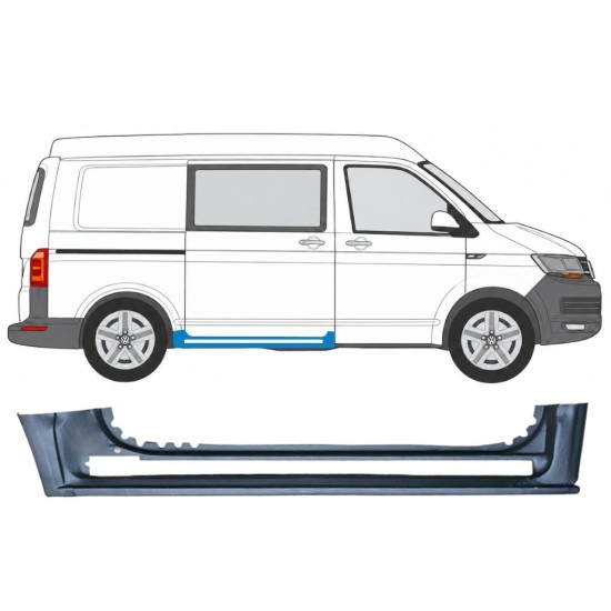 Popravni panel praga drsnih vrat za Volkswagen Transporter T6 2015-2024 / Desna 17113
