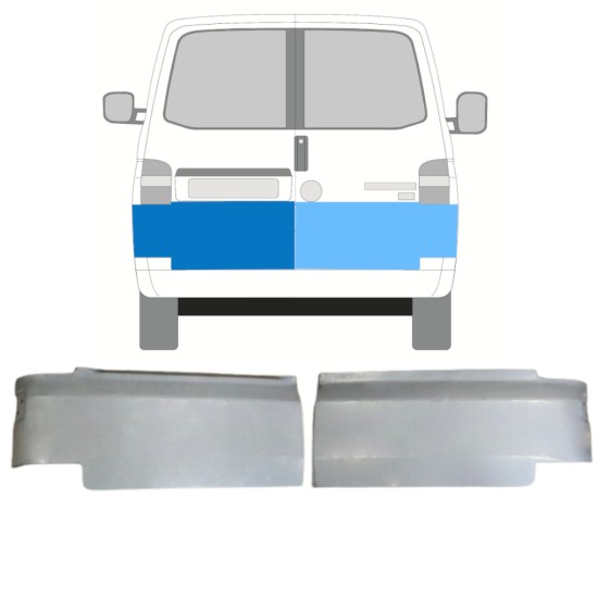 Popravni panel zadnjih vrat za Volkswagen Transporter T5 2003-2015 / Levo+Desno / Komplet 15094