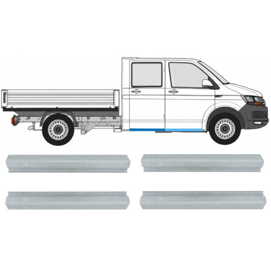 Popravni panel sprednjega in zadnjega praga za Volkswagen Transporter T6 2015-2024 / Levo+Desno 17132