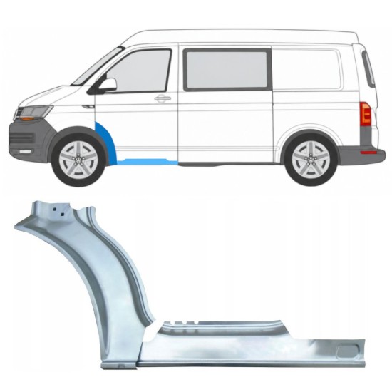 Popravni panel praga in sprednjega blatnika za Volkswagen Transporter T6 2015-2024 / Leva 17197