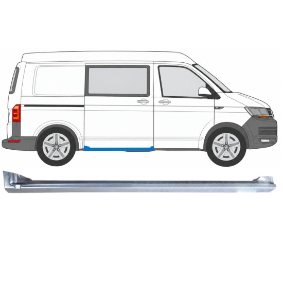 Popravni panel praga drsnih vrat za Volkswagen Transporter T6 2015-2024 / Desna 17179