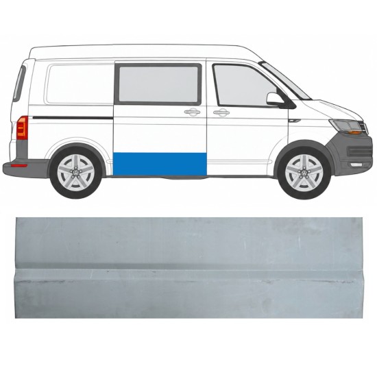 Zunanji popravni panel drsnih vrat za Volkswagen Transporter T6 2015-2024 / Desna 17124