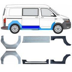 Reparaturni del praga in zadnjega blatnika za Volkswagen Transporter T6 2015-2024 17136