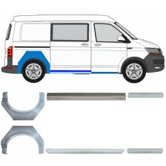 Reparaturni del praga in zadnjega blatnika za Volkswagen Transporter T6 2015-2024 17137
