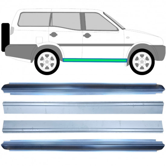 Popravni panel notranjega in zunanjega praga za Nissan Terrano 1993-1999 / Komplet 11964