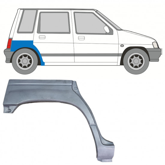 Bok delni za Daewoo Tico 1991-2000 / Desna 12523