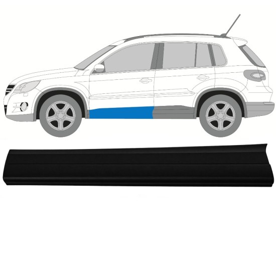 Obloga stranskega dela vrat za Volkswagen Tiguan 2007-2016 / Leva 17062