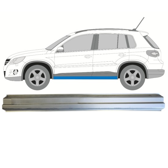 Prag za Volkswagen Tiguan 2007-2016 / Leva 14773