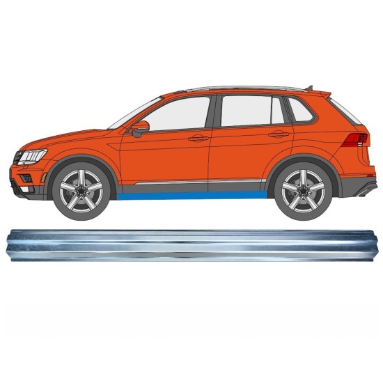 Popravni panel spodnjega praga za Volkswagen Tiguan 2016-2024 / Leva 17221