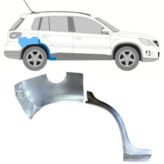 Bok delni za Volkswagen Tiguan 2007-2016 / Desna / Komplet 15787