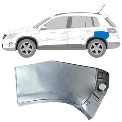Popravni panel zgornjega dela zadnjega blatnika za Volkswagen Tiguan 2007-2016 / Leva 15786
