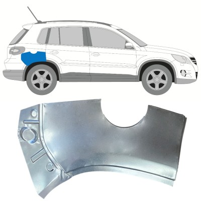 Popravni panel zgornjega dela zadnjega blatnika za Volkswagen Tiguan 2007-2016 / Desna 15785
