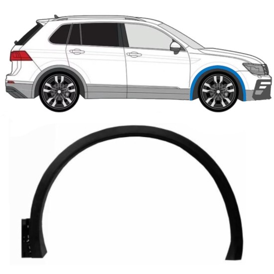 Sprednji blatnik zaščita za Volkswagen Tiguan 2016-2024 R-Line / Desna 14861