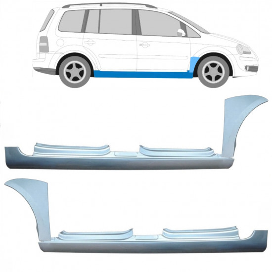 Popravni panel praga in sprednjega blatnika za VW Touran 2003-2010 11166