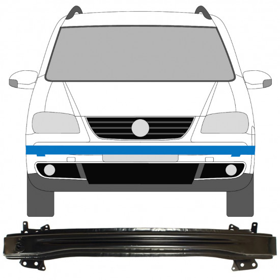 Ojačitev sprednjega odbijača / nosilec za VW Touran / Caddy 2003- 8903