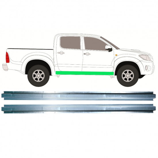 Notranji popravni panel praga za Toyota Hilux 2005-2015 / Komplet 11457