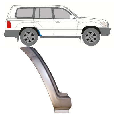 Popravni panel spodnjega zadnjega blatnika za Toyota Land Cruiser 1998-2007 / Desna 8984