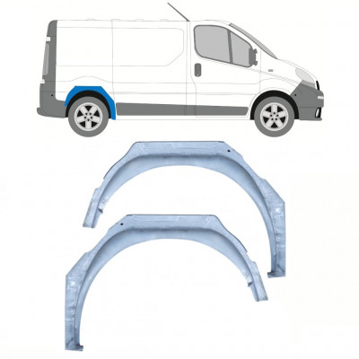 Bok delni notranji za Opel Vivaro Renault Trafic 2001- / Levo+Desno / Komplet 10118