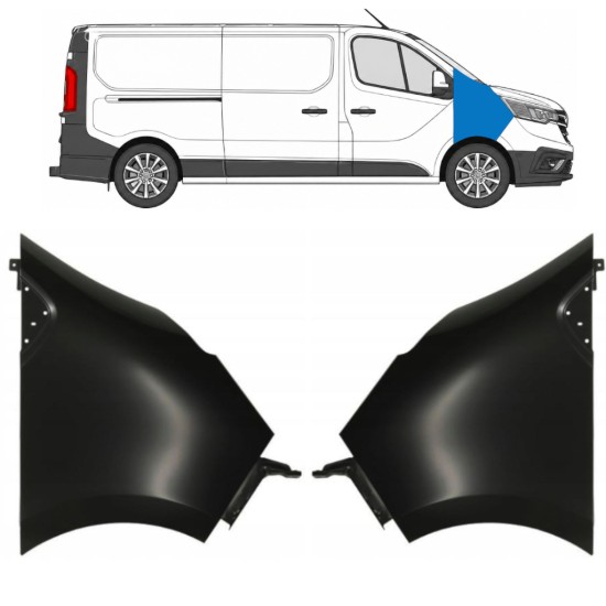Sprednji blatnik za Renault Trafic 2014- 2021-2026 / Levo+Desno / Komplet 17106