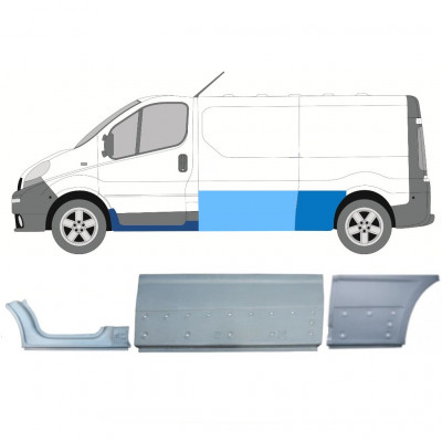 Set popravnih panelov za Renault Trafic Opel Vivaro 2001-2014 / LWB / Leva /  11107