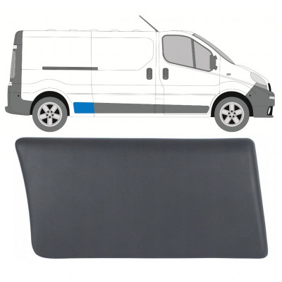 Obloga stranskega dela zadnjega blatnika za Renault Trafic 2001-2014 / Desna 8205