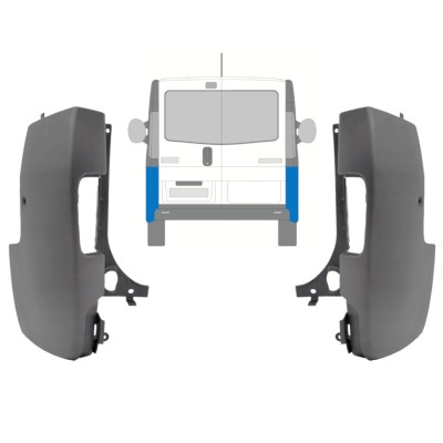 Vogal zadnjega odbijača za Renault Trafic 2001-2014 / Levo+Desno / Komplet 9944