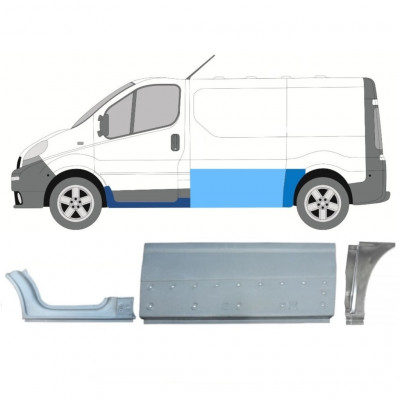 Set popravnih panelov za Renault Trafic Opel Vivaro 2001-2014 / SWB / Leva /  11232