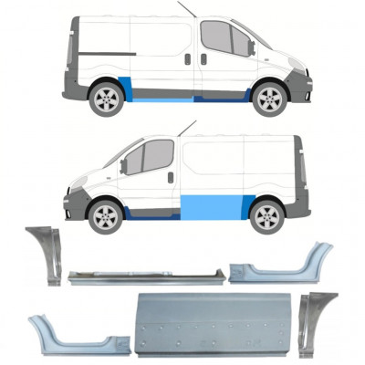 Set popravnih panelov za Renault Trafic Opel Vivaro 2001-2014 / SWB /  11233