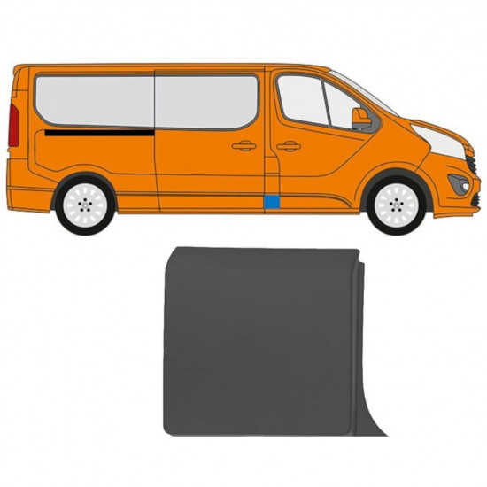 Obloga stranskega dela B-stebrička za Renault Trafic 2014- / Desna 11248