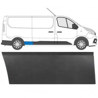 Obloga stranskega dela zadnjega blatnika za Renault Trafic 2014- / Desna 8219