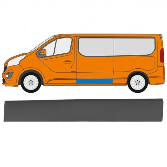 Stranska obloga za Renault Trafic 2014- / Leva 11251