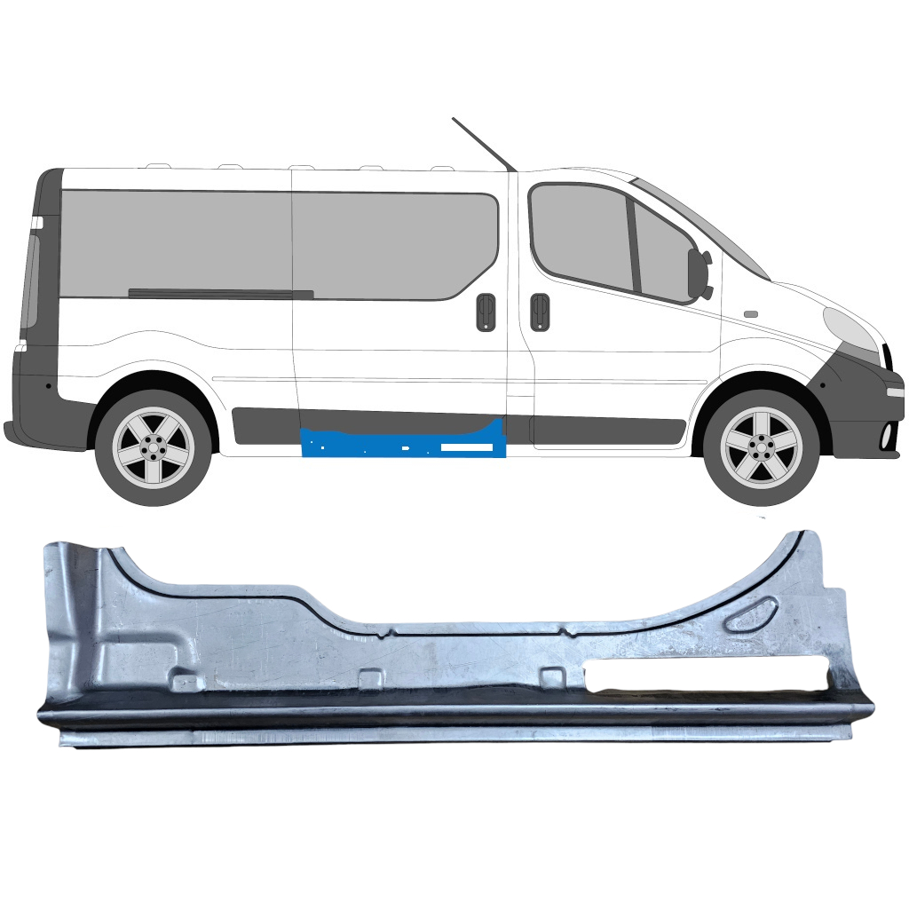 Notranji Popravni Panel Drsnih Vrat Za Renault Trafic 2001-2014 / Desna 6930