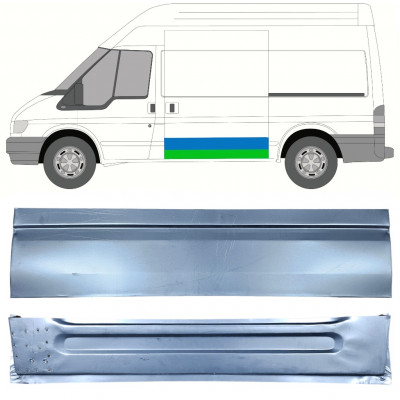 Zunanji spodnji popravni panel drsnih vrat za Ford Transit 2000-2013  / MWB / LWB / Leva /  12667