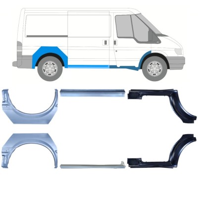 Set popravnih panelov za Ford Transit 2000-2013 / Levo+Desno / 15024