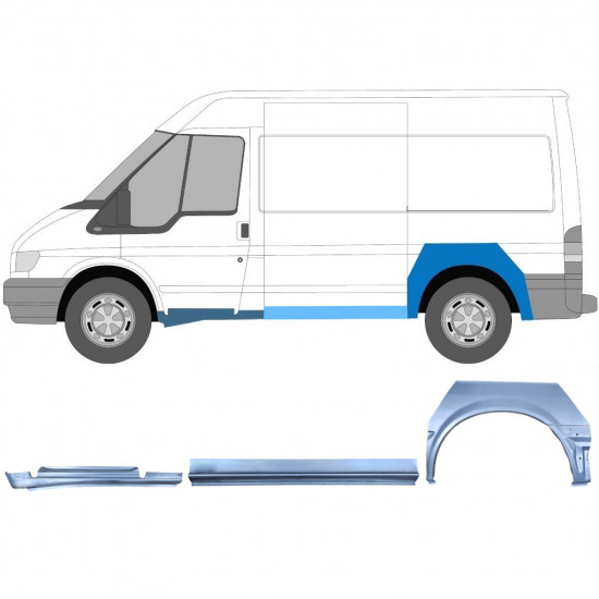 Set popravnih panelov za Ford Transit 2000-2013  / SWB / Leva /  12433