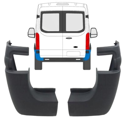 Vogal zadnjega odbijača za Ford Transit 2014- / Levo+Desno / Komplet 9731