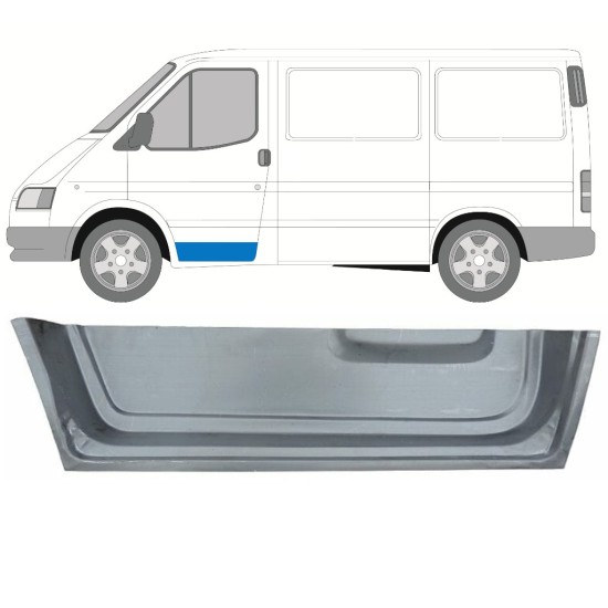 Notranji popravni panel sprednjih vrat za Ford Transit 1986-2000 / Leva 16023