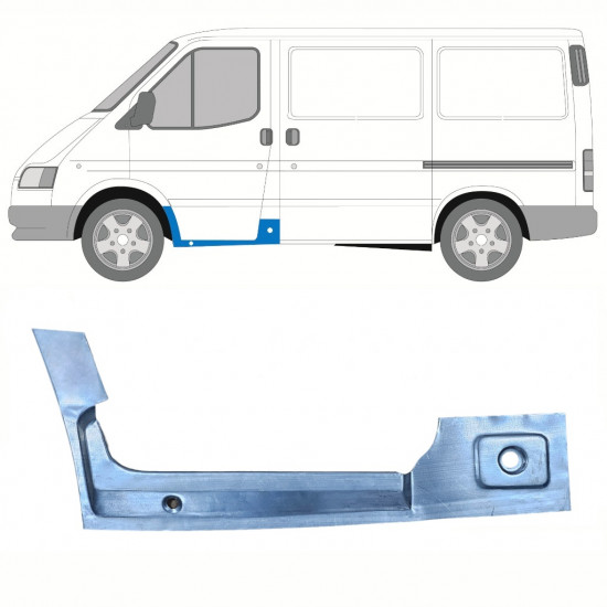 Notranji popravni panel praga sprednjih vrat za Ford Transit 1991-2000 / Leva 8428