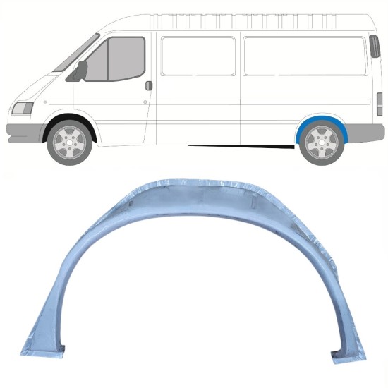 Bok delni notranji za Ford Transit 1986-2000 / Leva 16003