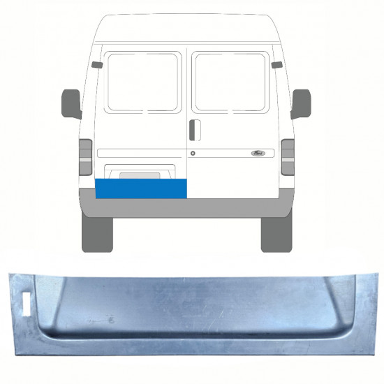 Popravni panel spodnjih zadnjih vrat za Ford Transit 1985-2000 / Leva 8449