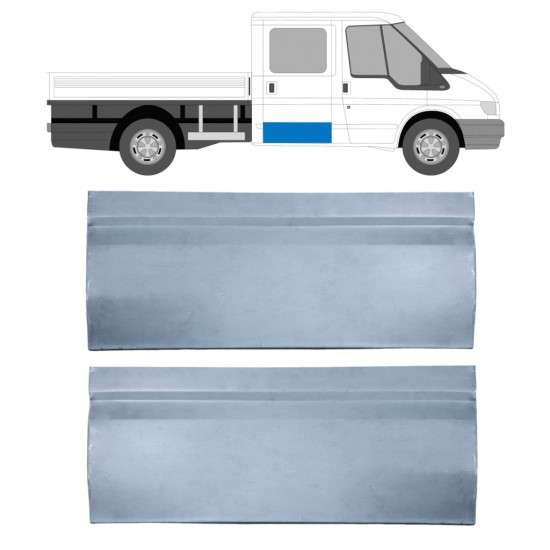 Popravni panel zadnjih vrat za Ford Transit 2000-2013 / Levo = Desno (simetrično) / Dvojna kabina / Komplet 9700