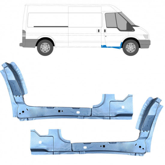 Notranji popravni panel sprednjega dela za Ford Transit 2000-2013 / Levo+Desno / Komplet 10431